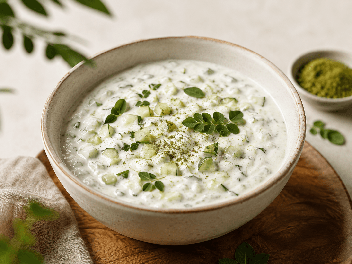 Moringa Cucumber Raita